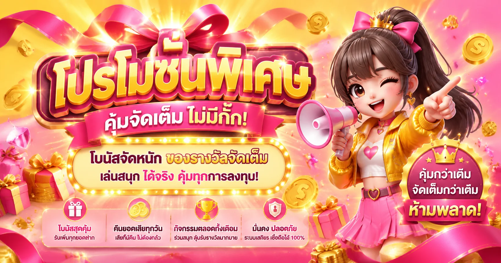 โปรโมชั่น THUAFAST888 คืนยอดเสียสล็อตรายวัน